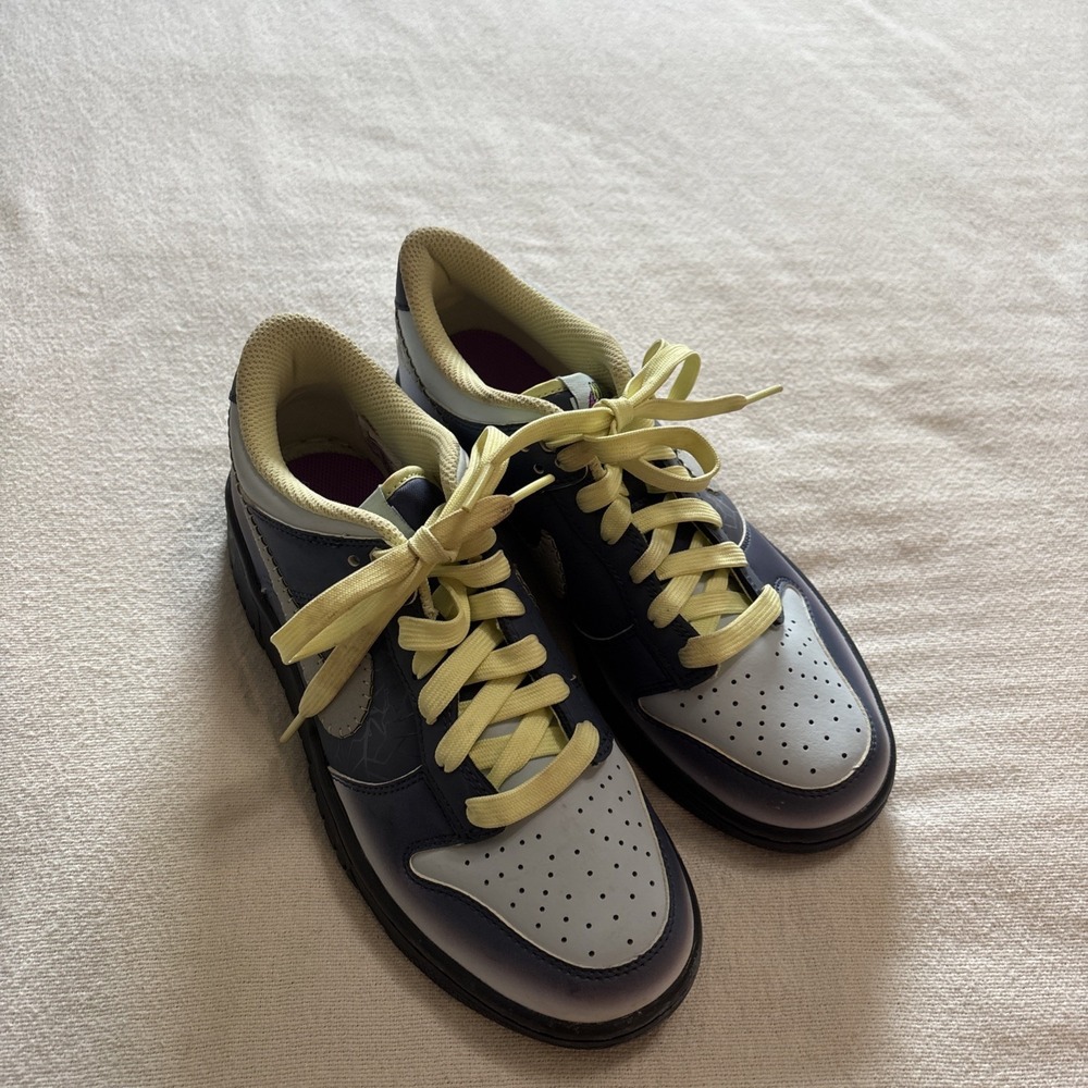 Nike Dunk Low 'Halloween Fearless' Blue Sneakers Size 6Y FQ8354-491
